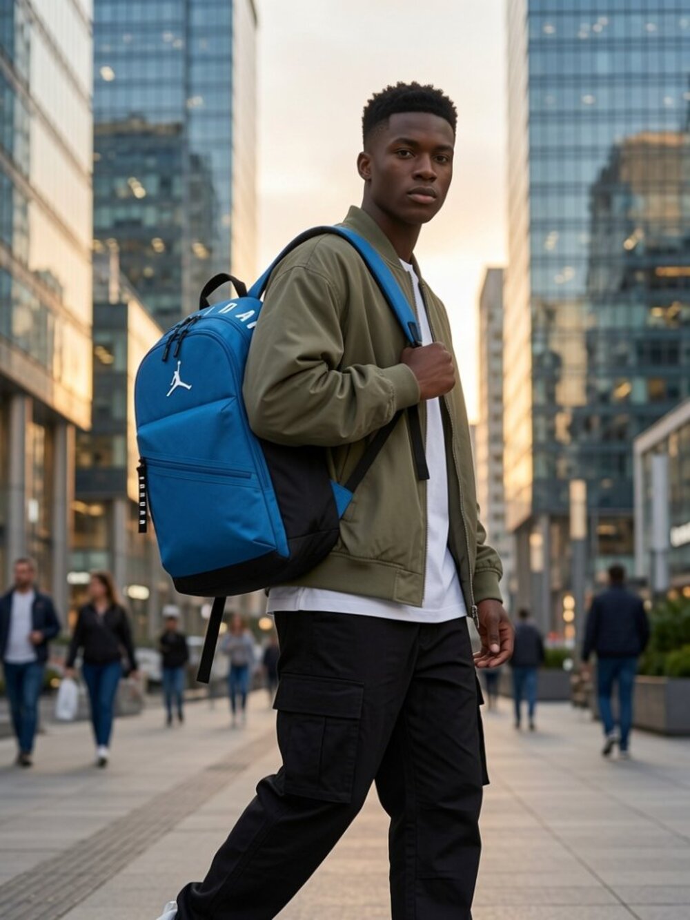 Nike Jordan Backpack Jumpman Logo Large Capacity School Gym Travel Backpack